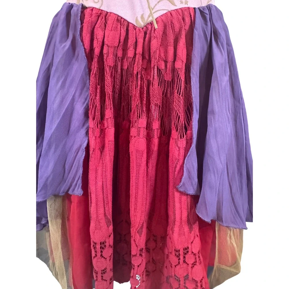 Disney Hocus Pocus Sarah Sanderson Costume Dress Pink Purple XL